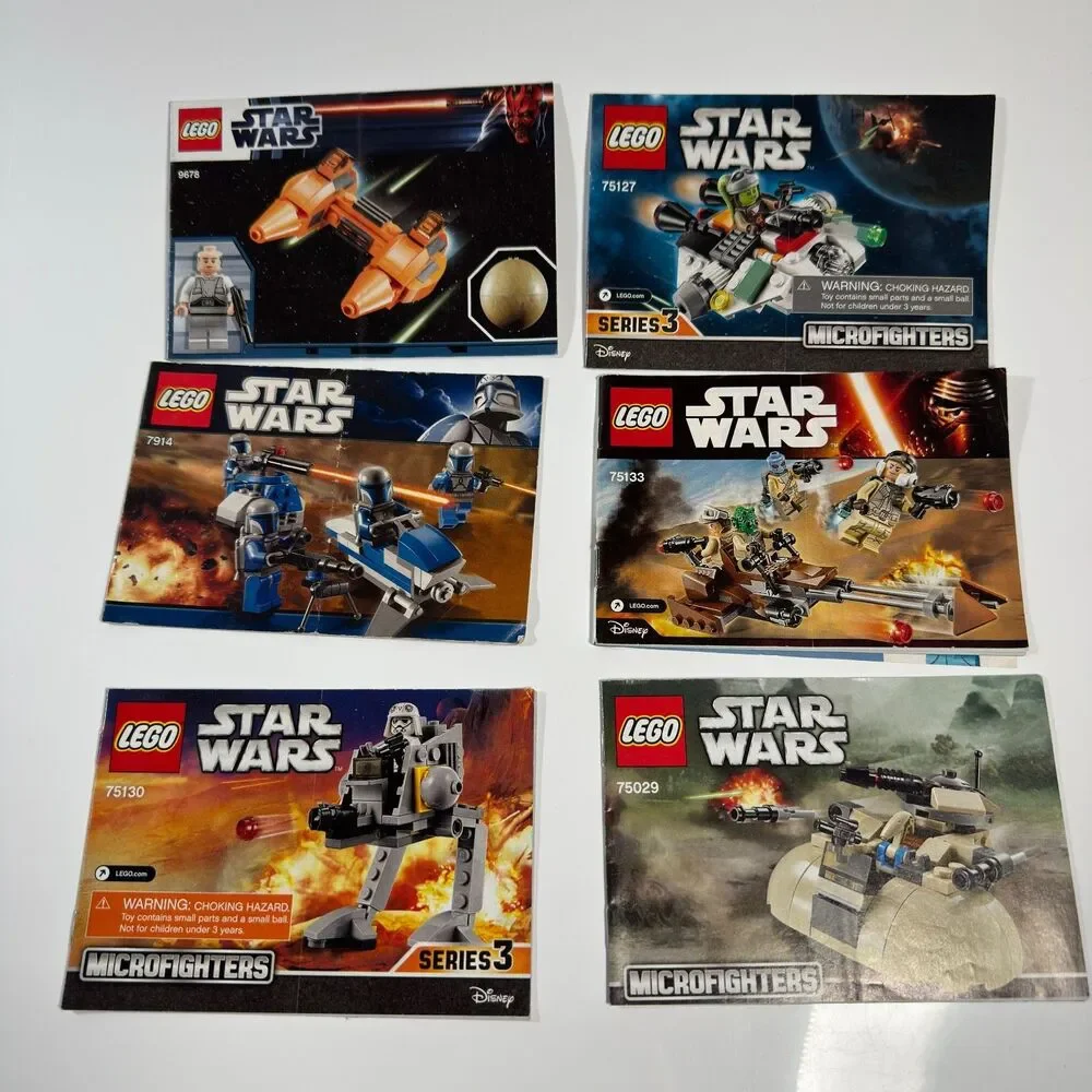 LEGO Star Wars Instruction Manuals Lot Booklet Booklet Bundle ONLY No Bricks